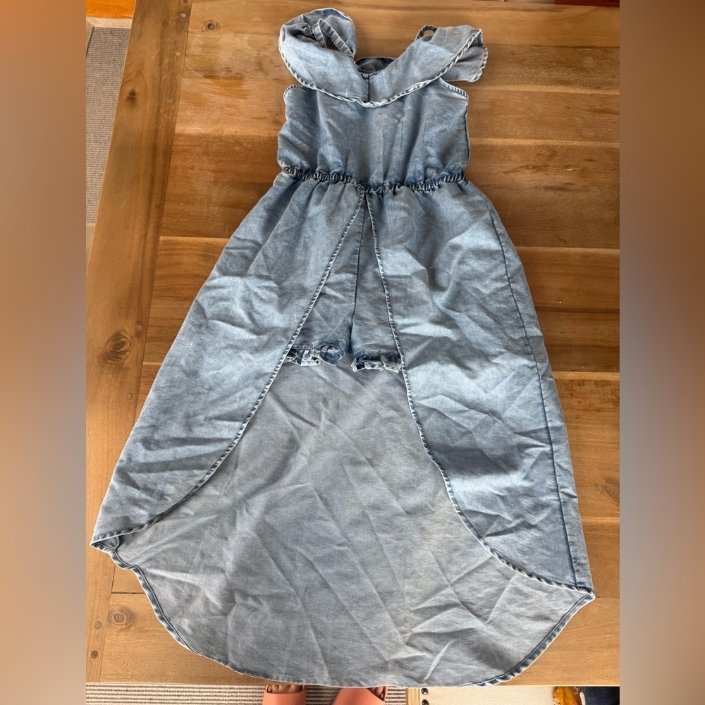 Kensie Girl Blue Denim Romper Dress